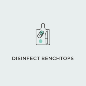 disinfect benchtops hydrogen peroxide